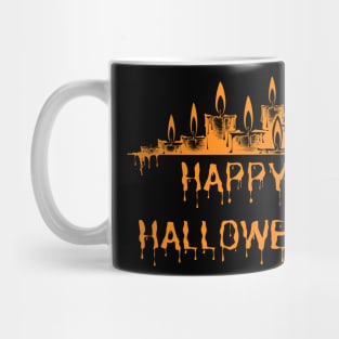 Candles Melting for a Happy Halloween Mug